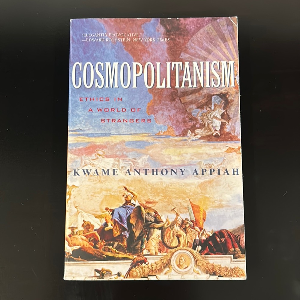 Paperback book:Cosmopolitanism Ethics InWorld Of Strangers Kwame Anthony Appiah